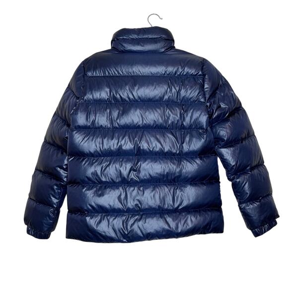 J.CREW Shiny Puffer Down Jacket Blue Size M - Picture 4 of 12